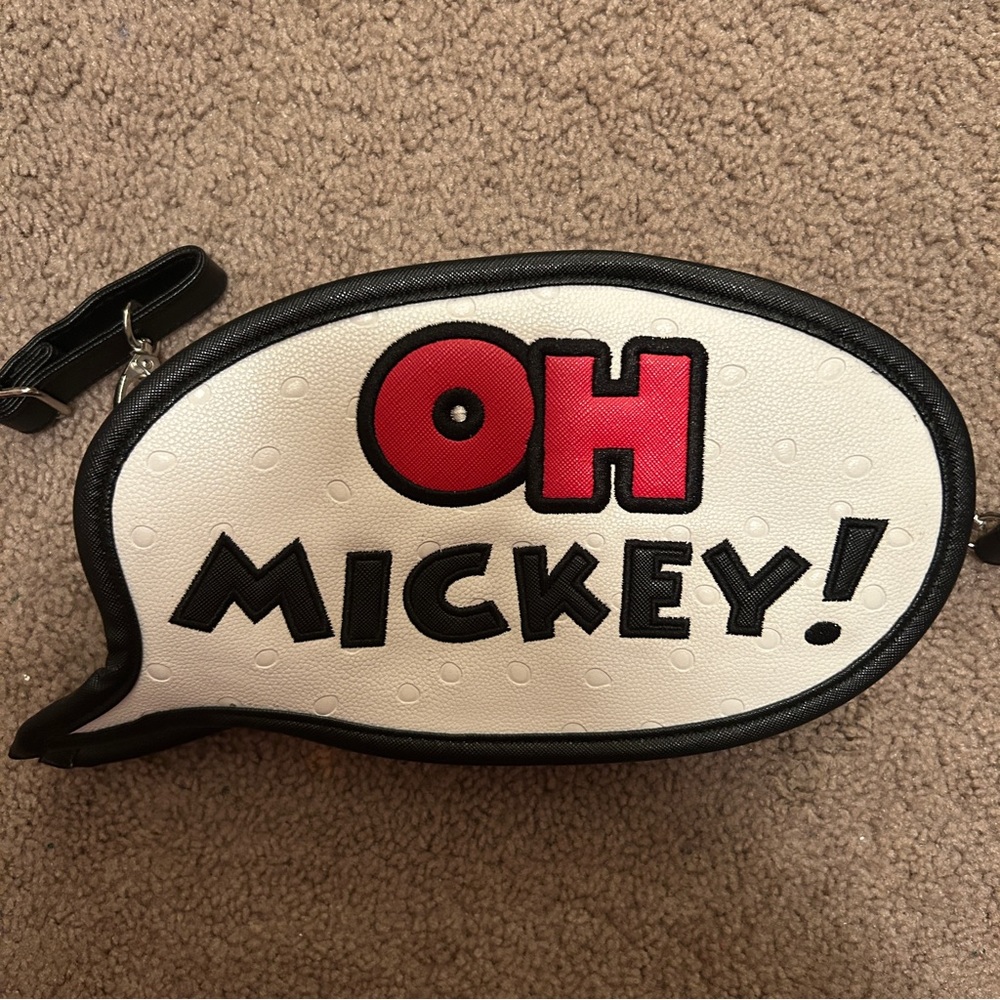 Disney “Oh Mickey!” Pop Art Speech Bubble Crossbody Purse - Picture 2 of 9